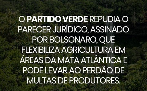 Bolsonaro flexibiliza agricultura em áreas da Mata Atlântica