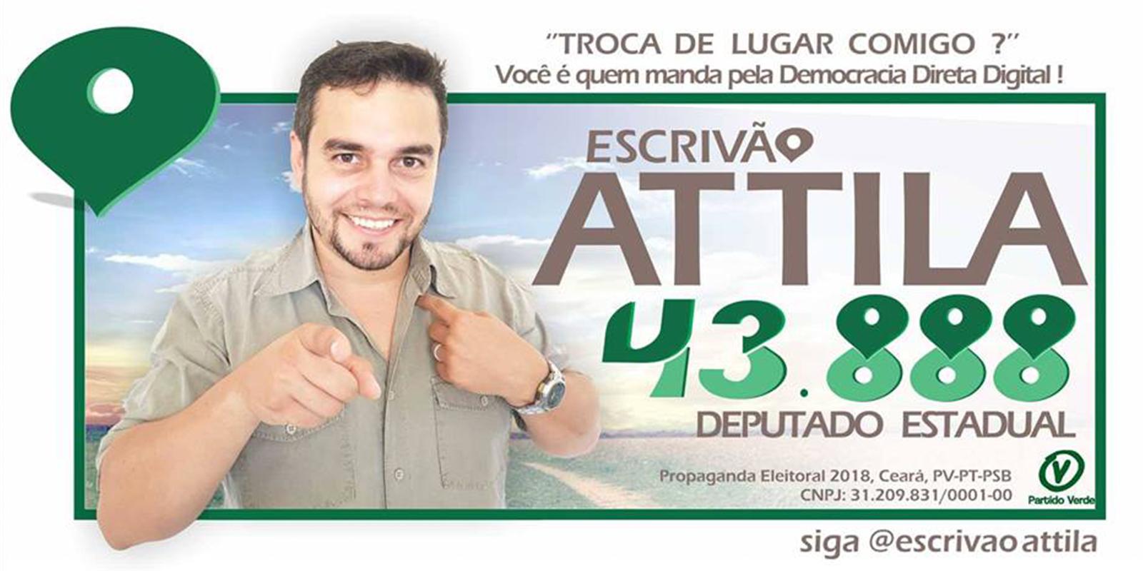 Conheça o Candidato a Deputado Estadual pelo PV Escrivão Attila