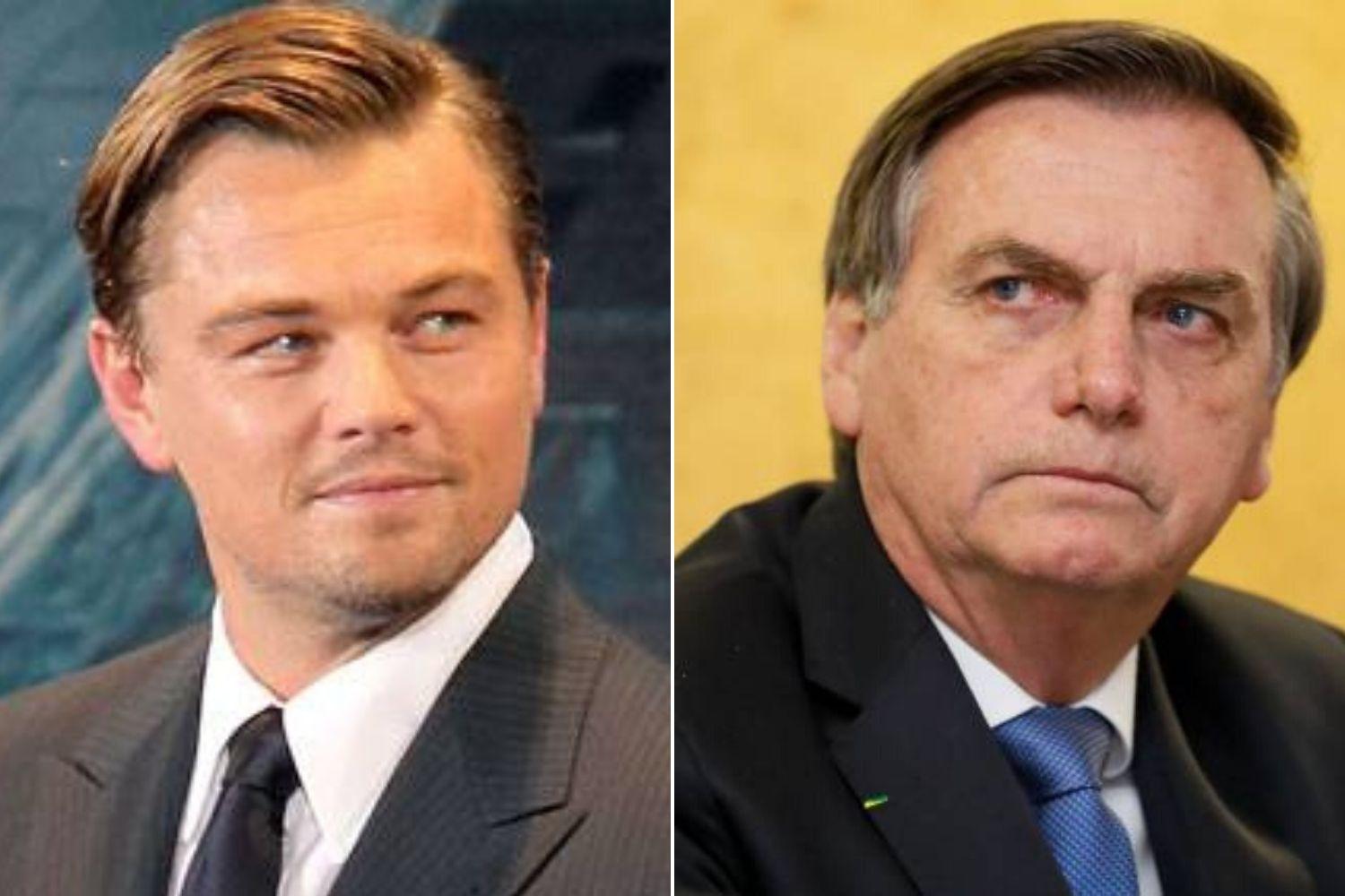 Sem provas, Bolsonaro diz que DiCaprio doou para “Tacar fogo na Amazônia